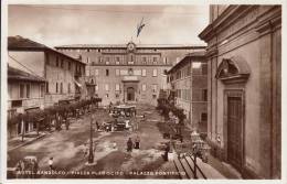 CASTEL GANDOLFO - ROMA -PIAZZA PABLISCITO  PALAZZO PONTIFICIO VG 1937 BELLA FOTO D'EPOCA ORIGINALE 100% - Piazze