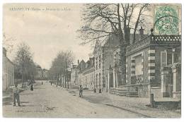 Cpa: 89 SEIGNELAY (ar. Auxerre) Avenue De La Gare (animée) 1907 - Seignelay