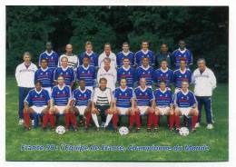 ENTIER POSTAL  STATIONERY  MAXICARTE COUPE DU MONDE DE FOOTBALL 1998 EQUIPE DE FRANCE - Altri & Non Classificati