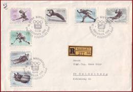 Austria 1964 - Innsbruck Olympics Big Cover, Winter Sports, Olympic Cachet - Hiver 1964: Innsbruck