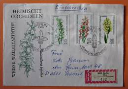 DDR Brief Einschreiben Orchideen Jena - Kassel 1976 - Covers & Documents