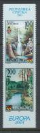 Europa CEPT 2001, Bosnien-Herzegowina (Serbische Republik) Vertical Pair Type C, MNH** - 2001