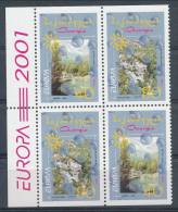 Europa CEPT 2001, Georgien, Block Of 4 From Booklet, MNH** - 2001