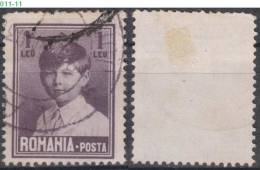 ROMANIA, 1928, King Michael,  Sc./ Mi.: 323 / 323 - Usado