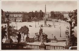 ROMA - PIAZZA DEL POPOLO VG  BELLA FOTO D´EPOCA ORIGINALE 100% - Orte & Plätze