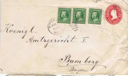 L-US-86 - ETATS-UNIS Entier Postal Enveloppe à Destination De Bamberg - 1901-20