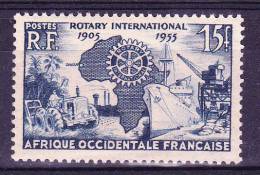 AOF N°53 Neuf  Sans Charniere Pliure - Unused Stamps