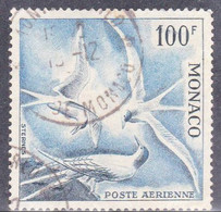 MONACO - 1957 - POSTE AERIENNE - YVERT N°66 OBLITERE - COTE = 25.5 EUR. - - Usados