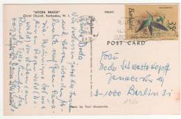 Timbre " Oiseau " / CP , Carte , Postcard Du 08 Oct 80 Pour L´Allemagne - Barbados (1966-...)