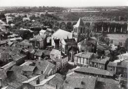 LUSIGNAN VUE AERIENNE L EGLISE ET LE VIADUC - Lusignan