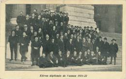 BELGIQUE - BRUXELLES - Ecole Supérieure LOGELAIN -  Elèves Diplômés De L´année 1921-1922 - Enseignement, Ecoles Et Universités