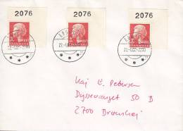 ## Denmark AARHUS C. 1985 Cover Brief To BRØNSHØJ 3 X Queen Margrethe II. W. Marginal Number ((Cz. Slania) - Briefe U. Dokumente