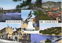 CPSM 84 SOUVENIR DE CADENET MULTI VUES  1961  Grands Formats - Cadenet