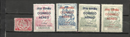 008-ESPAÑA GUERRA 1936 COMPLETA BURGOS FISCALES HABILITADOS AEREOS 125,00€**.SERIE COMPLETA GUERRA CIVIL FISCALES HABIL - Revenue Stamps