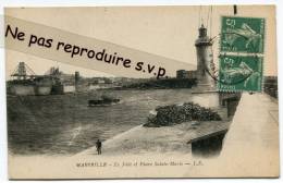 - 9 - Marseille - La Jetée Et Phare Sainte Marie, Pont Transbordeur, Vieux Port - Pharo,  écrite, TBE, Scans. - Vecchio Porto (Vieux-Port), Saint Victor, Le Panier