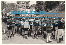 Carte Postale Photo Scoutisme Scoute Scout : Rassemblement Défilé , Groupe De Boy  Pré Forêt ( Uniforme ) - Pfadfinder-Bewegung