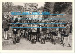 Carte Postale Photo Scoutisme Scoute Scout : Rassemblement Défilé , Groupe De Boy  Pré Forêt ( Uniforme ) - Pfadfinder-Bewegung