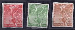 Berlin1952: OLYMPICS Michel88-90(Scott9N81-3)mnh** - Unused Stamps