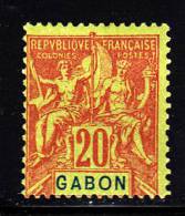 Gabon MH Scott #22 20c Navigation And Commerce - Unused Stamps