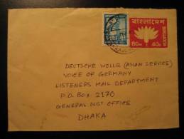 BANGLADESH 1983 Dacca Postal Stationery Cover 80 40 Paisa Pakistan - Bangladesh