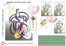 Algeria - N ° 1520/1 Registered Mail  National Day Of Persons With Disabilities Handicap Handicaps - Handicap