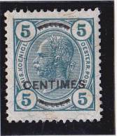 1906  5 CENT MIT LACKSTREIFEN** - Levante-Marken