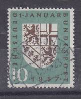 BRD 249 II, Gestempelt, "U" In "JANUAR" Lins Oben Mit Serife - Abarten Und Kuriositäten