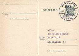 Berlin P 68, Gestempelt, Sonderstempel:  Hofheim A.Ts. VDK Internat. Kriegsopfertreffen 6.5.1967 - Andere & Zonder Classificatie