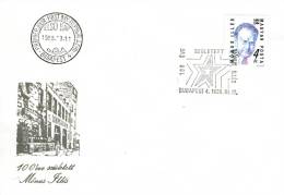 HUNGARY - 1988. FDC - Illés Mónus,Party Leader - FDC