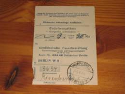 Deutschland Deutsches Reich D-Reich 5.4.1941 Post Einlieferungsschein Wuppertal Elberfeld 3 - Franking Machines (EMA)