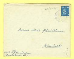 Finland Cover - 1945 Postmark - Cartas & Documentos