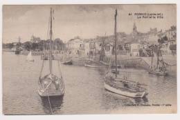 CPA LOIRE ATLANTIQUE 44 PORNIC Le Port Et La Ville  N°41 - Pornic