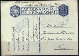 ITALIA  - CARTOLINA POSTALE IN FRANCHIGIA  - SOMMERGIBILE  "GORGO" - BORDO To FIUME - 15.4.1943 - VERY RARE - Franquicia