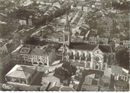 CPSM VALENCE D´AGEN (Tarn Et Garonne) - Vue Aérienne Du Centre Ville - Valence