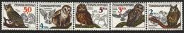 CZ0077 Czechoslovakia 1986 The Owl 5v MNH - Unused Stamps