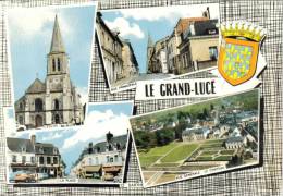 CPSM LE GRAND LUCE (Sarthe) - 4 Vues - Le Grand Luce