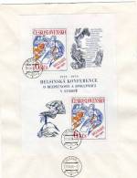 KSZE Schlußakte Helsinki 1976 CSSR 2335,Block 33+FDC O 10€ CEPT Friedens-Taube EUROPA CEPT S/s Sheet Bf Tschechoslowakei - FDC