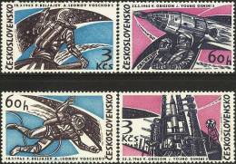 CZ0279 Czechoslovakia 1965 Space Cooperation 4v MNH - Unused Stamps