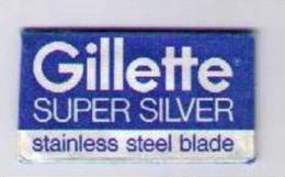 LAMETTA DA BARBA - GILLETTE SUPER SILVER - ANNO ? - Lames De Rasoir