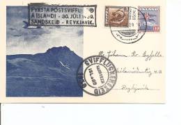 Islande ( Carte Postale En Premier Vol De 1939 à Voir) - Non Classés