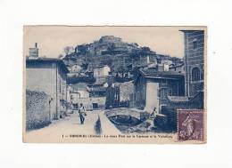 Carte 1920 CONDRIEU / LE VIEUX PONT SUR LA GARENNE ET LA VISITATION - Condrieu