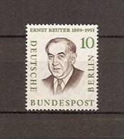 GERMANY DEUTSCHE BUNDESPOST BERLIN BERÜHMTE MÄNNER BERLINS 1957 / MNH / 165 - Ungebraucht