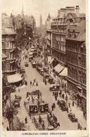 AK BIRMINGHAM CORPORATION STREET,AUTOMOBILE,TRANSPORT,PUBL.J.WILLOUGHBY,OLD POSTCARD 1936 - Birmingham