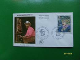 1965 First Day Cover ART De FRANCE Tableaux Toulouse-Lautrec Gala De L'Union Des Artists - Lettres & Documents