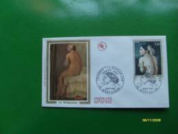 PITTURA Pittori 1967 First Day Cover ART De FRANCE Tableaux Toulouse-INGRES La Baigneuse - Cartas & Documentos