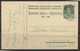 AK YUGOSLAVIA-postal Stationery-1945. - Ganzsachen