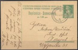 AK YUGOSLAVIA-KOSTRENA-postal Stationery-B-1947 - Entiers Postaux