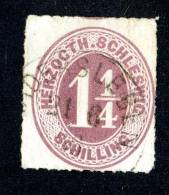 GS3) Schleswig-Holstein 1865 Mi.#14 Used - Schleswig-Holstein