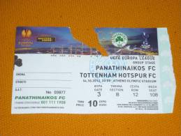 Panathinaikos-Tottenham Europa League Football Match Ticket - Eintrittskarten