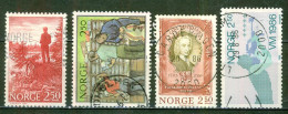 Peche Sportive - Tri Postal - Bibliothèques - NORVEGE - Sport, Biathlon, Tir Couché - HNH° 853-855-890-911 - 1984 - Used Stamps